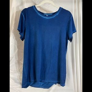 RVCA DARK WASH CUT IUT BACK TSHIRT